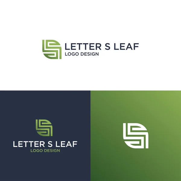 Leaf Logo Design Vector — Stock vektor