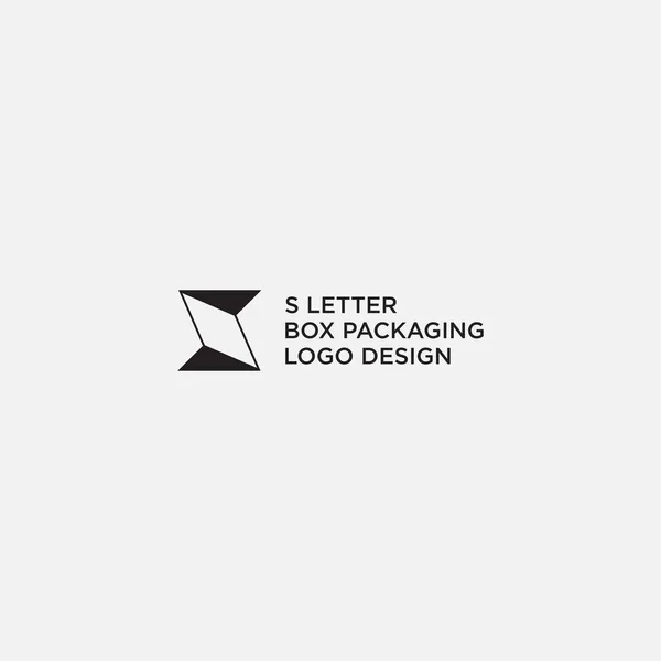 Box Logo Design Vector — Stock Vector