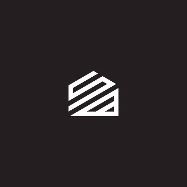 House Logo Vector Diseño — Vector de stock