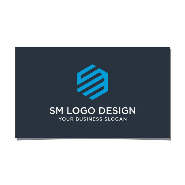Hexagon Logo Design Vector — ストックベクタ