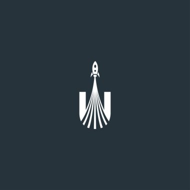 ROCKET LOGO DESIGN VECTOR
