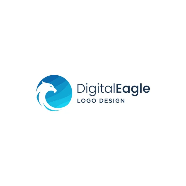 Eagle Circle Logo Design Vector — Image vectorielle