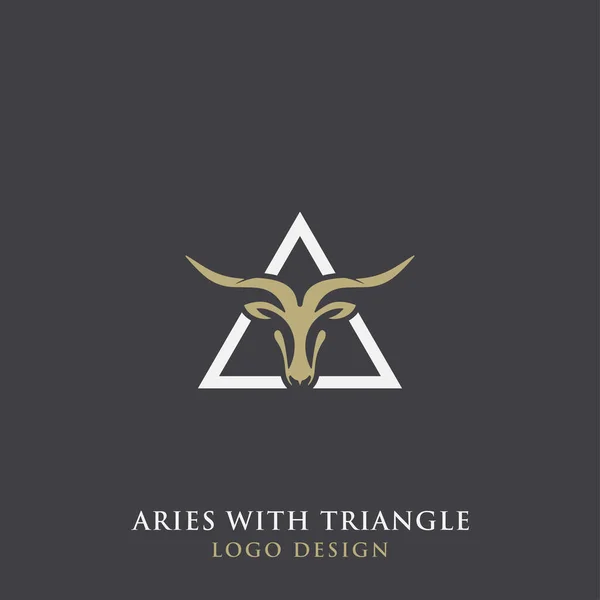 Aries Con Diseño Logotipo Triángulo Gráficos Vectoriales