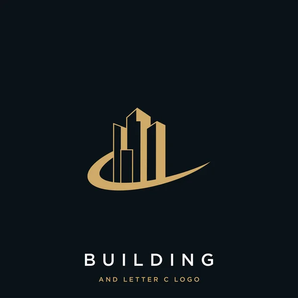 Logo Construction Lettre — Image vectorielle