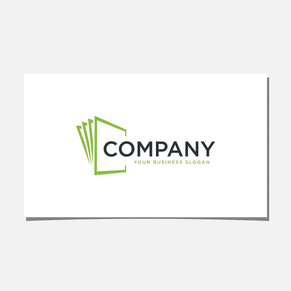 Logotipo Ilustração Folha Parede Apropriado Para Empresas Construção Paredes Construção — Vetor de Stock