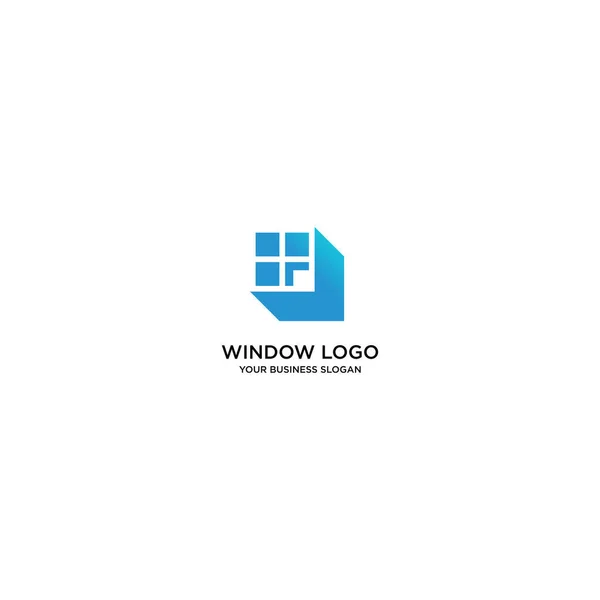Window Abstract Logo Design Vector — Stockvektor