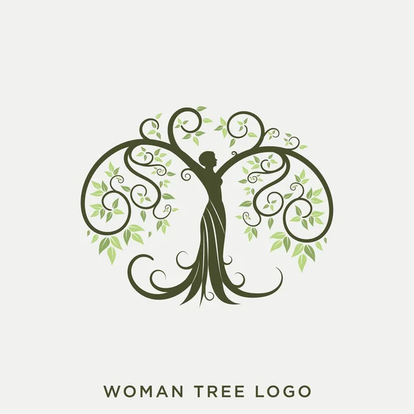 Vector Diseño Del Logotipo Mujer — Archivo Imágenes Vectoriales