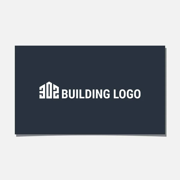 302 Vettore Del Progetto Logo Costruzione — Vettoriale Stock