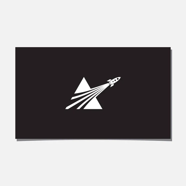Niektórych Triangelnych Inicjalnych Wykonawczych Logowych Roketów — Wektor stockowy