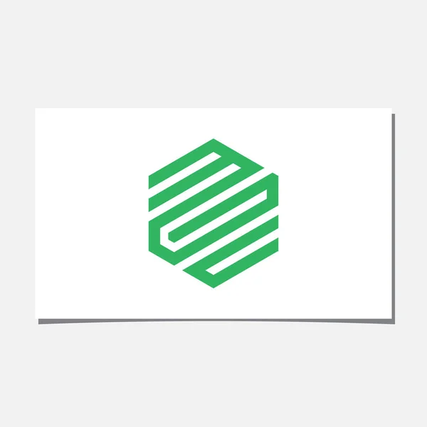 Mgc Oder Mgu Hexagon Logo Design Vector — Stockvektor
