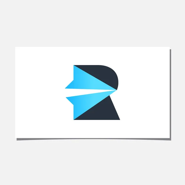 Paper Plane Logo Design Vector — Stockvektor