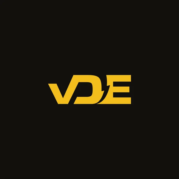 Vector Vde Elictric Logo Design — Archivo Imágenes Vectoriales