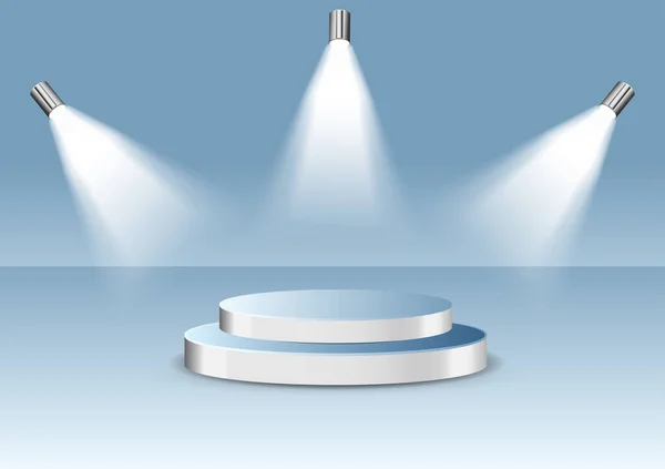 Satış ürünü illüstrasyonu için soyut arkaplan çizim podyumu