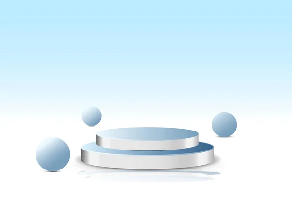 Satış ürünü illüstrasyonu için soyut arkaplan çizim podyumu