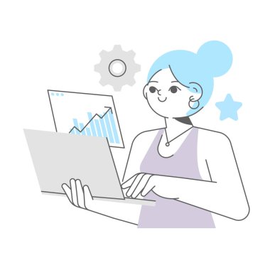 Finance related, bloop vector illustration concept. Editable colors, up scalable.