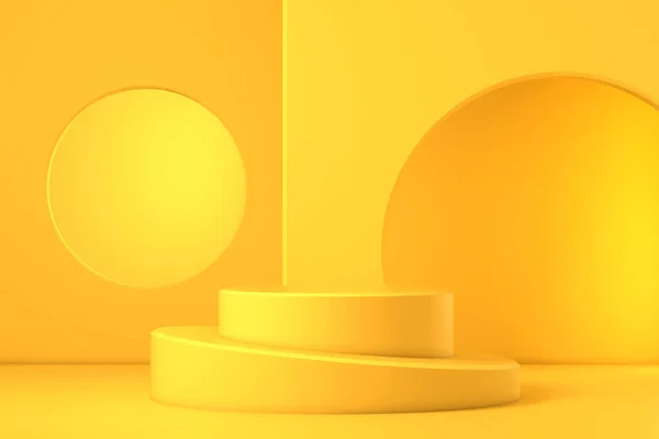mock up minimal scene geometry shape podium for product display. 3D rendering.