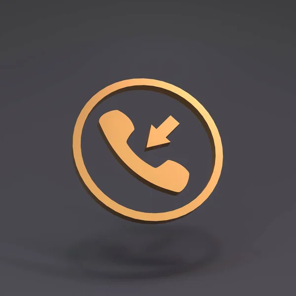Incoming Call Call Sign Render — Stock Photo, Image