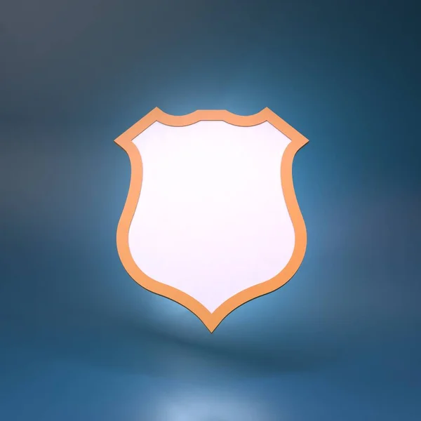 Shield Icon Protection Concept Rendering Illustration — Stock Photo, Image