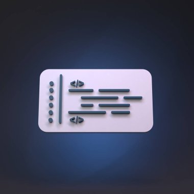 Kod satırları. Programlama kavramı. 3d hazırlayıcı.
