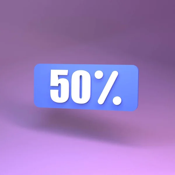 Label Percent Sign Render — Stock Photo, Image