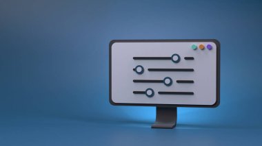 Tentür manipülatörleri. Cilt Kontrolünün Simgesi. 3d hazırlayıcı.