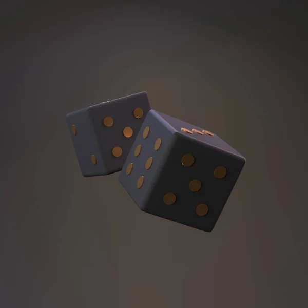 Game Cubes Casino Element Render — стоковое фото