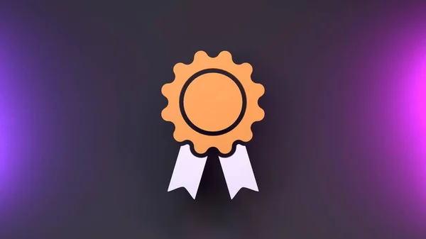 Achievement Medal Icon Rendering — Stock Photo, Image