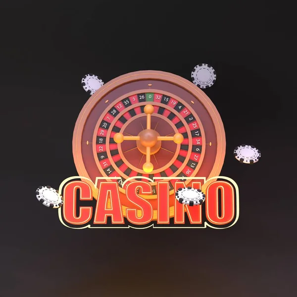Roulette Pokertisch Casino Element Verleih Hochwertiges Foto — Stockfoto