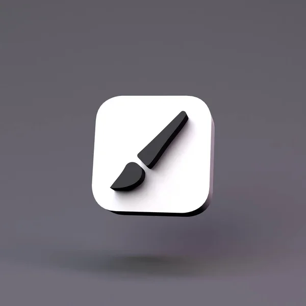 Graphic Editor Button Icon Render Illustration — Stock Photo, Image