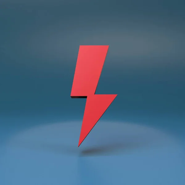 Blitz Symbol Darstellung — Stockfoto
