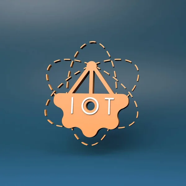 Символ Логотипу Інтернет Речей Концепція Iot Ілюстрація Рендеринга — стокове фото