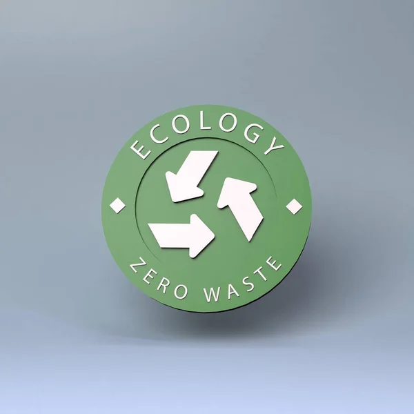 Icon Theme Eco Eco Friendly Concept Render Illustration — Fotografia de Stock