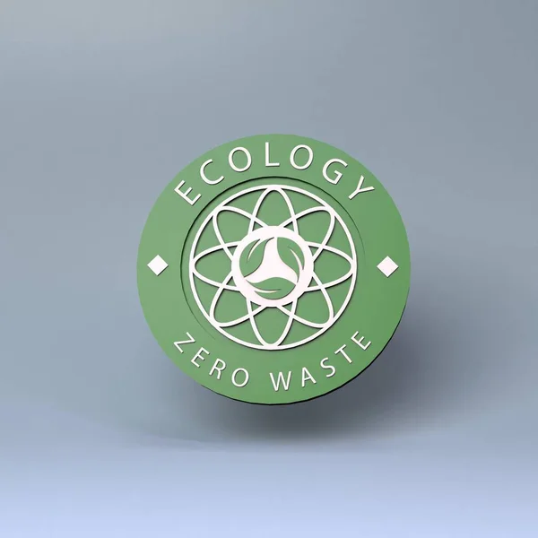 Icon Theme Eco Ecology Concept Render — Stok fotoğraf