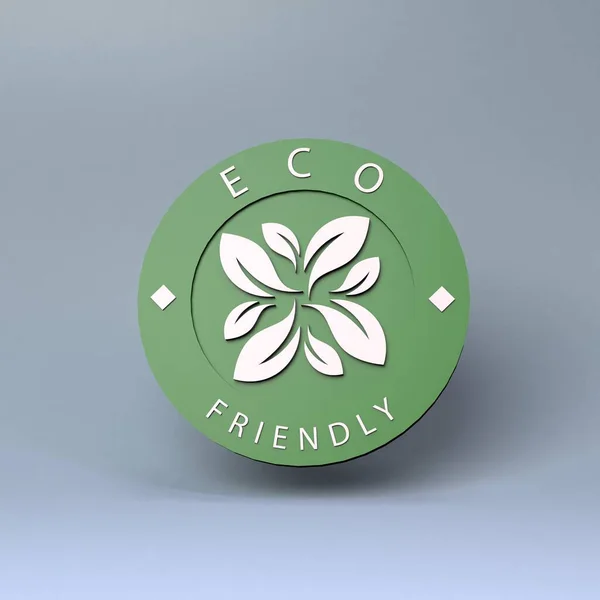 Icon Theme Eco Ecology Concept Render — Stock Photo, Image