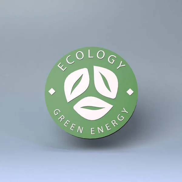 Icon Theme Eco Ecology Concept Render Illustration — Stock Photo, Image