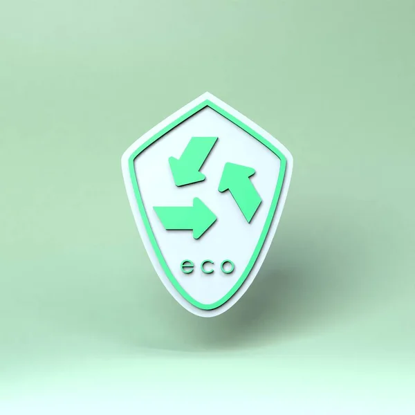 Eco Icon Ecology Conservation Concert Render Illustration — Stockfoto