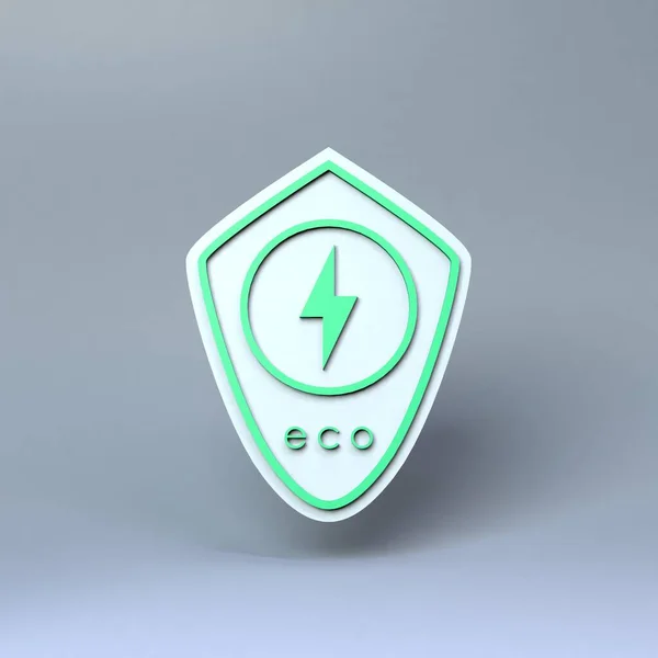 Eco Icon Ecology Conservation Concert Render Illustration — Stockfoto