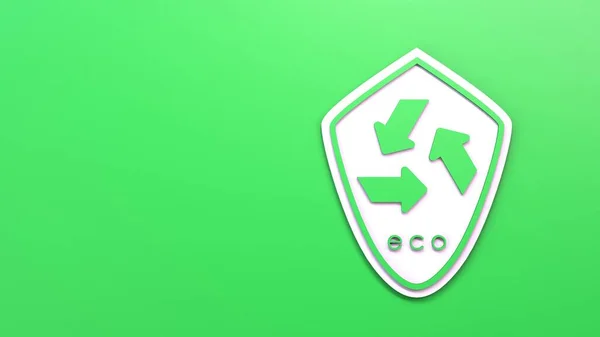 Eco Icon Ecology Conservation Concert Render Illustration — Stock Photo, Image