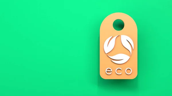 Eco Icon Ecology Conservation Concert Render Illustration — Stock Photo, Image