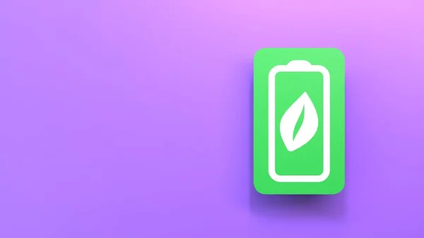 Eco Energy Icon Ecology Concept Render Illustration — 图库照片