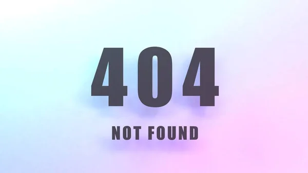 HTTP Error 404 Not Found. 3d render illustration.