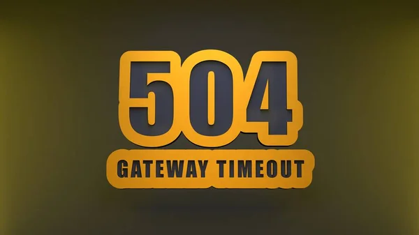 Http Error 504 Gateway Timeout Render Illustration — Foto de Stock