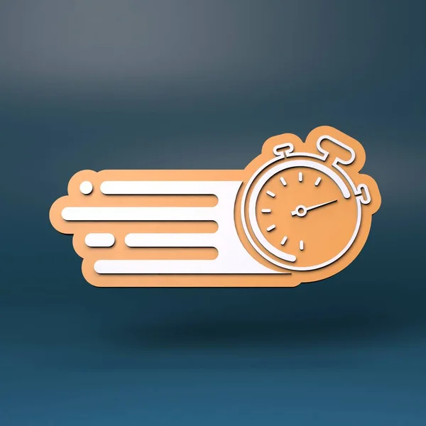 Speedy Delivery Logo Render Illustration — 스톡 사진
