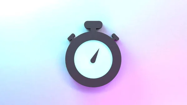 Speedy delivery logo. 3d render illustration.