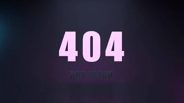 Http Error 404 Found Render Illustration — Stockfoto