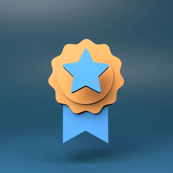 Medal Award Icon Render Illustration — 图库照片