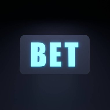 Bahis pankartı. Spor bahisleri. 3d resimleme.