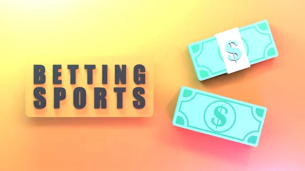 Betting Banner Sports Betting Render Illustration — Stock Photo, Image