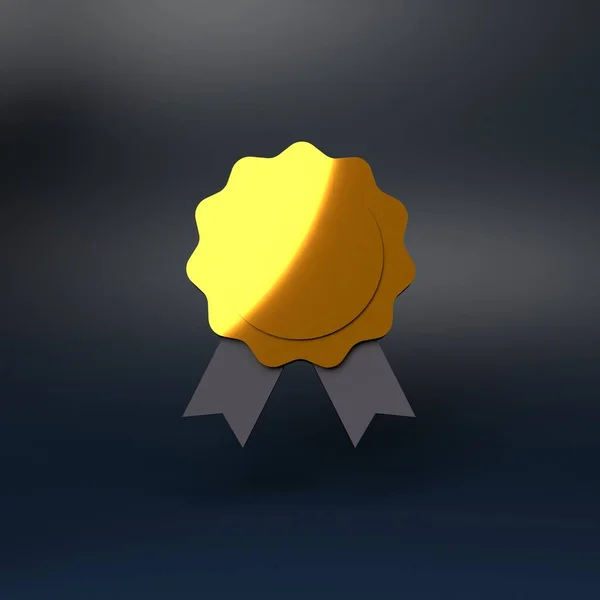 Medal Award Icon Rendering Illustration — Stock Photo, Image