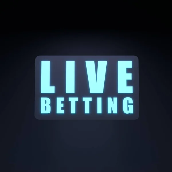 Betting banner. Sports betting. 3d render illustration.